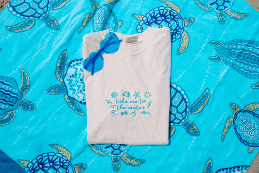 Take Me To The Water Embroidered Tee