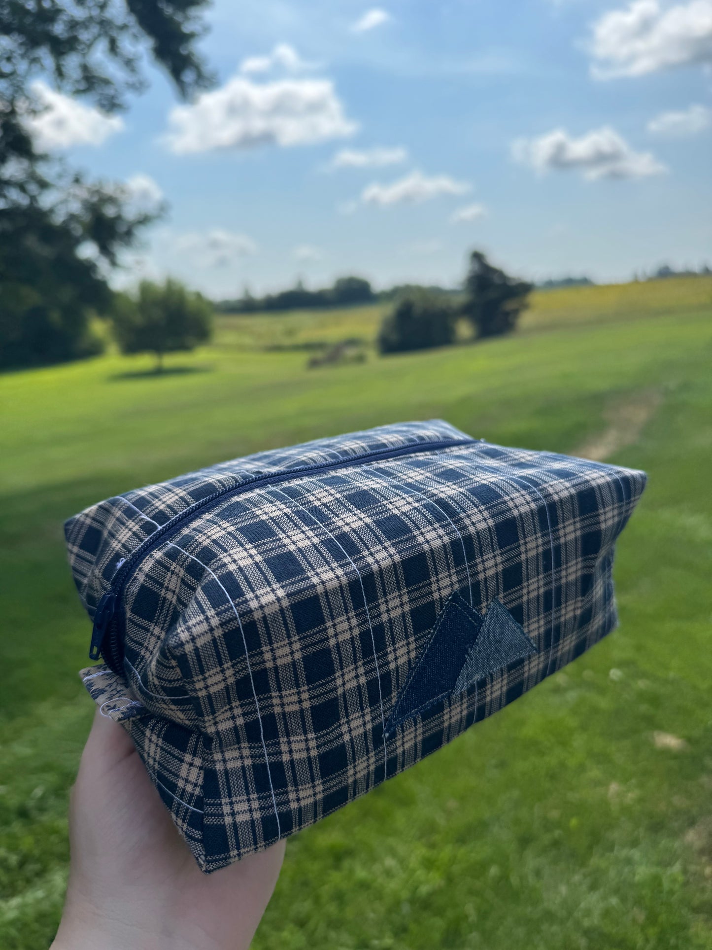 Mountain Quilted Makeup Bag