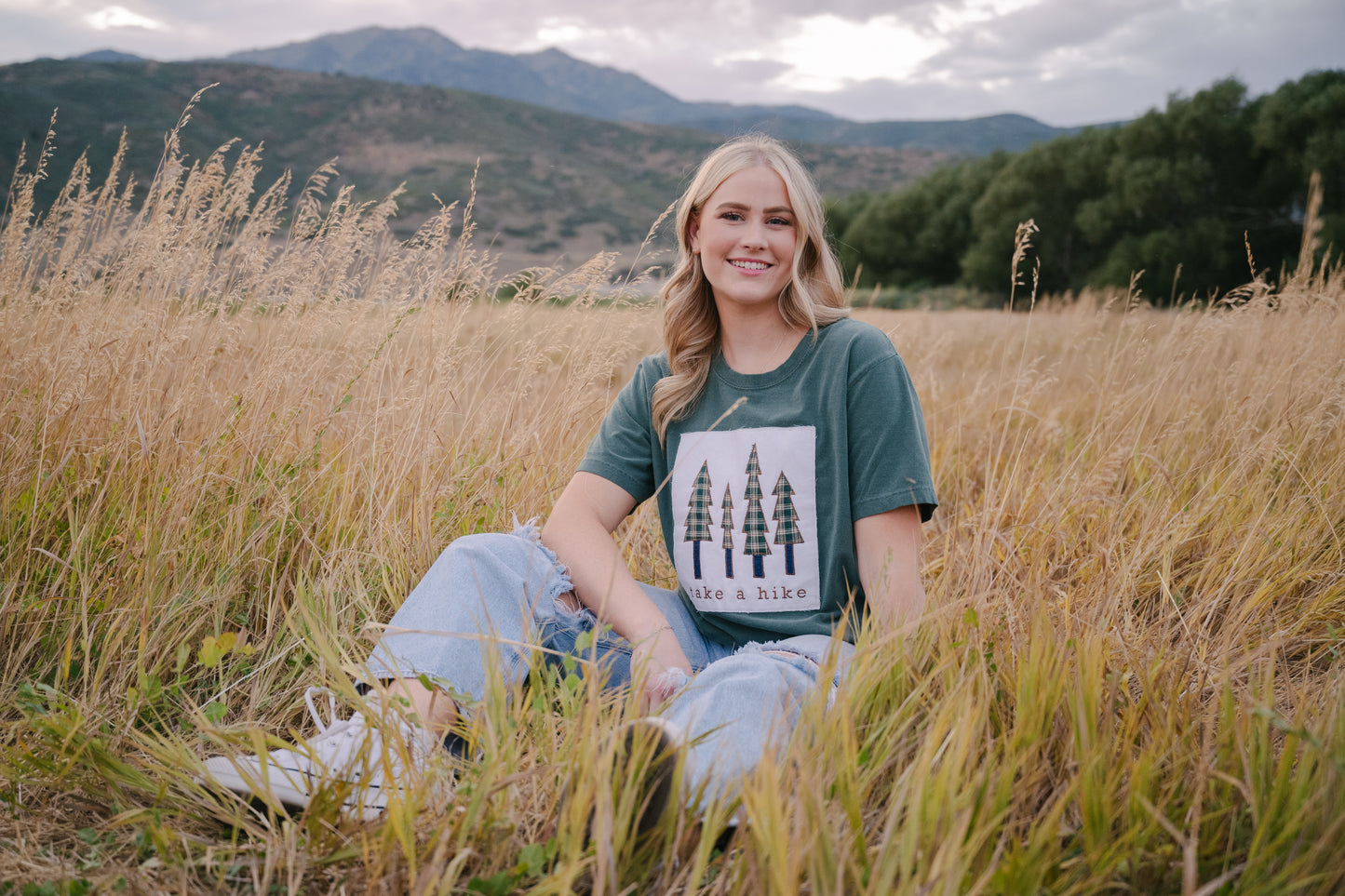Take A Hike Patchwork Tee