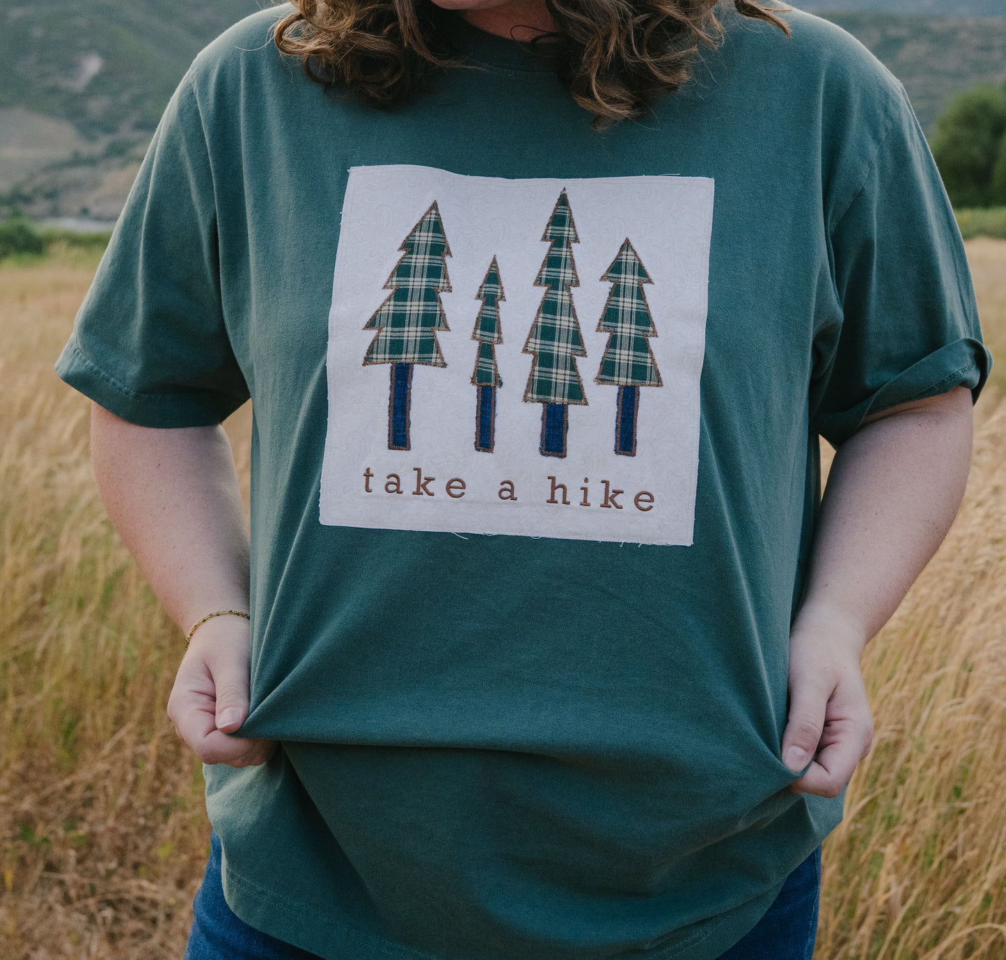 Take A Hike Patchwork Tee