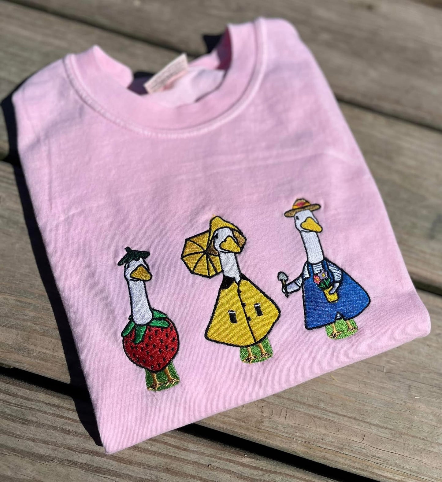 Porch Goose Embroidered Tee