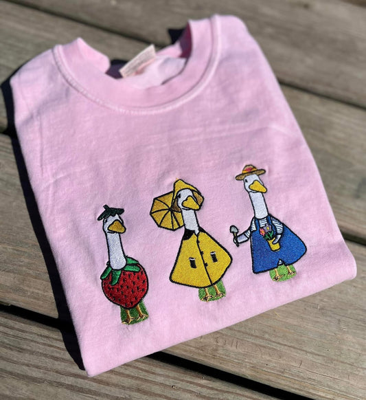 Porch Goose Embroidered Tee