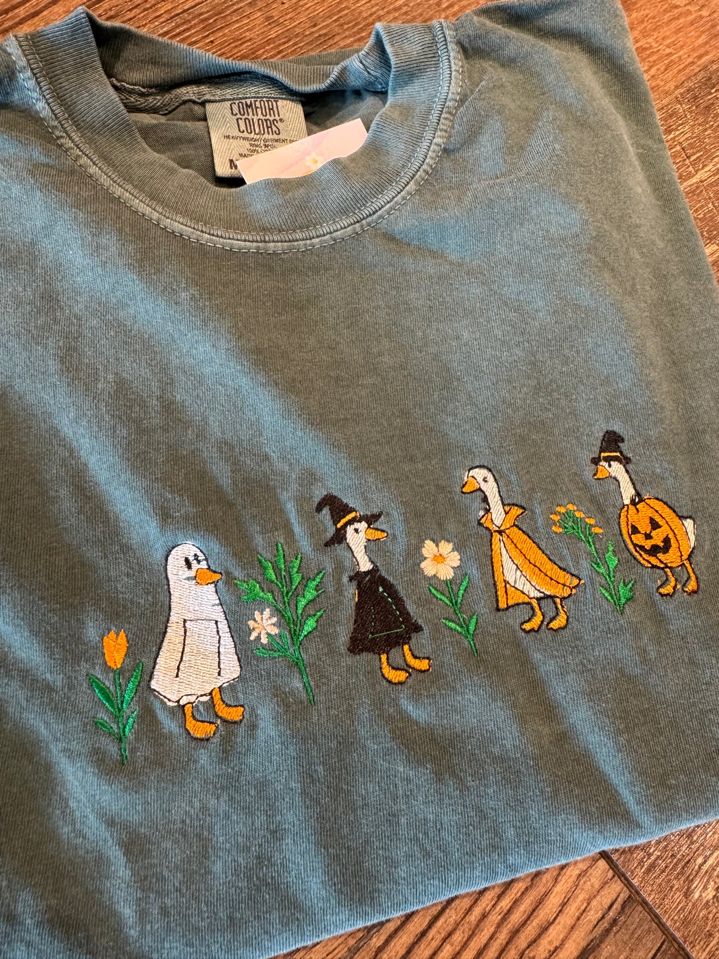 Halloween Goose Embroidered Long Sleeve