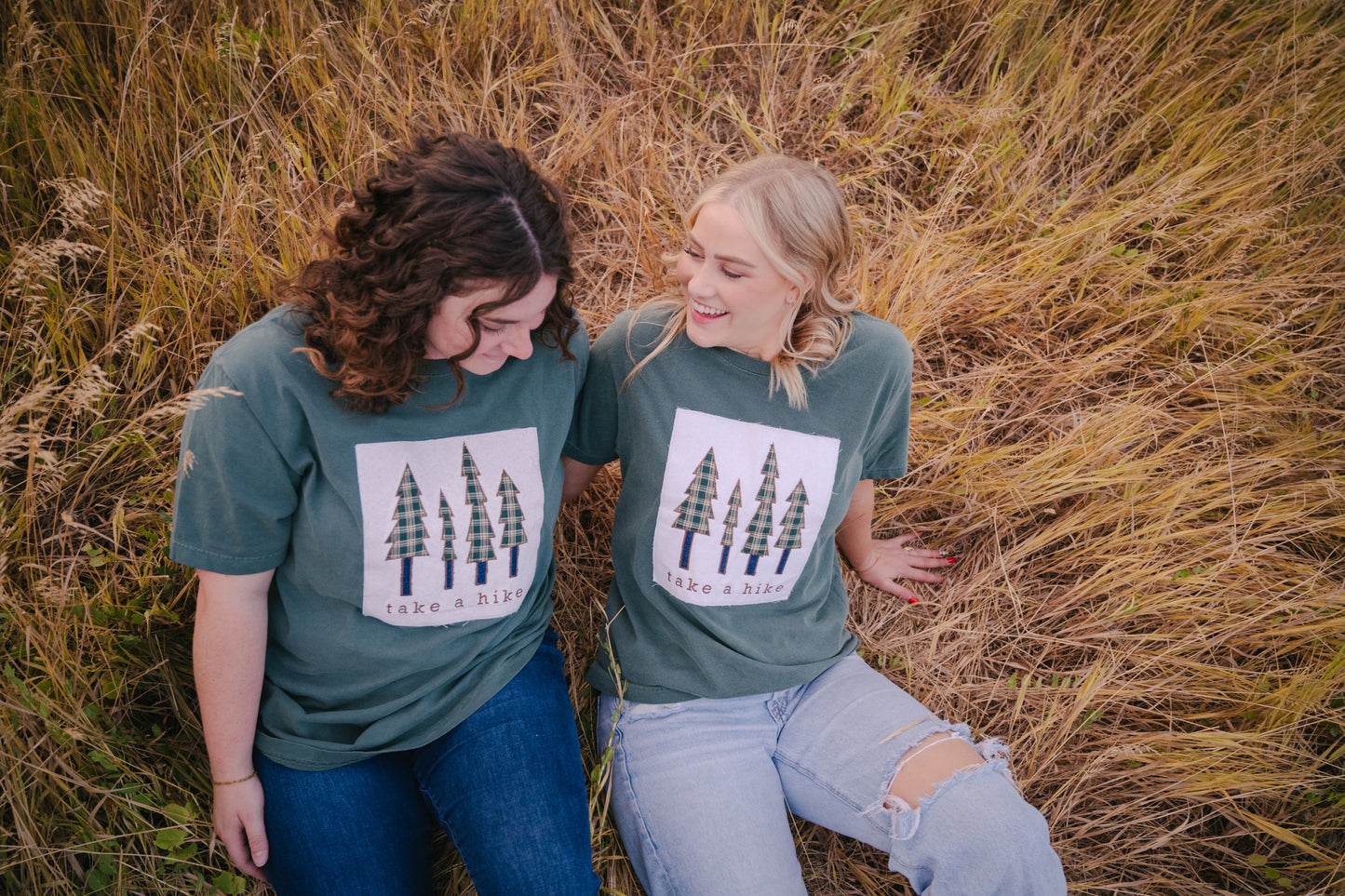 Take A Hike Patchwork Tee
