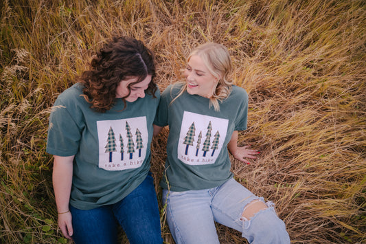 Take A Hike Patchwork Tee