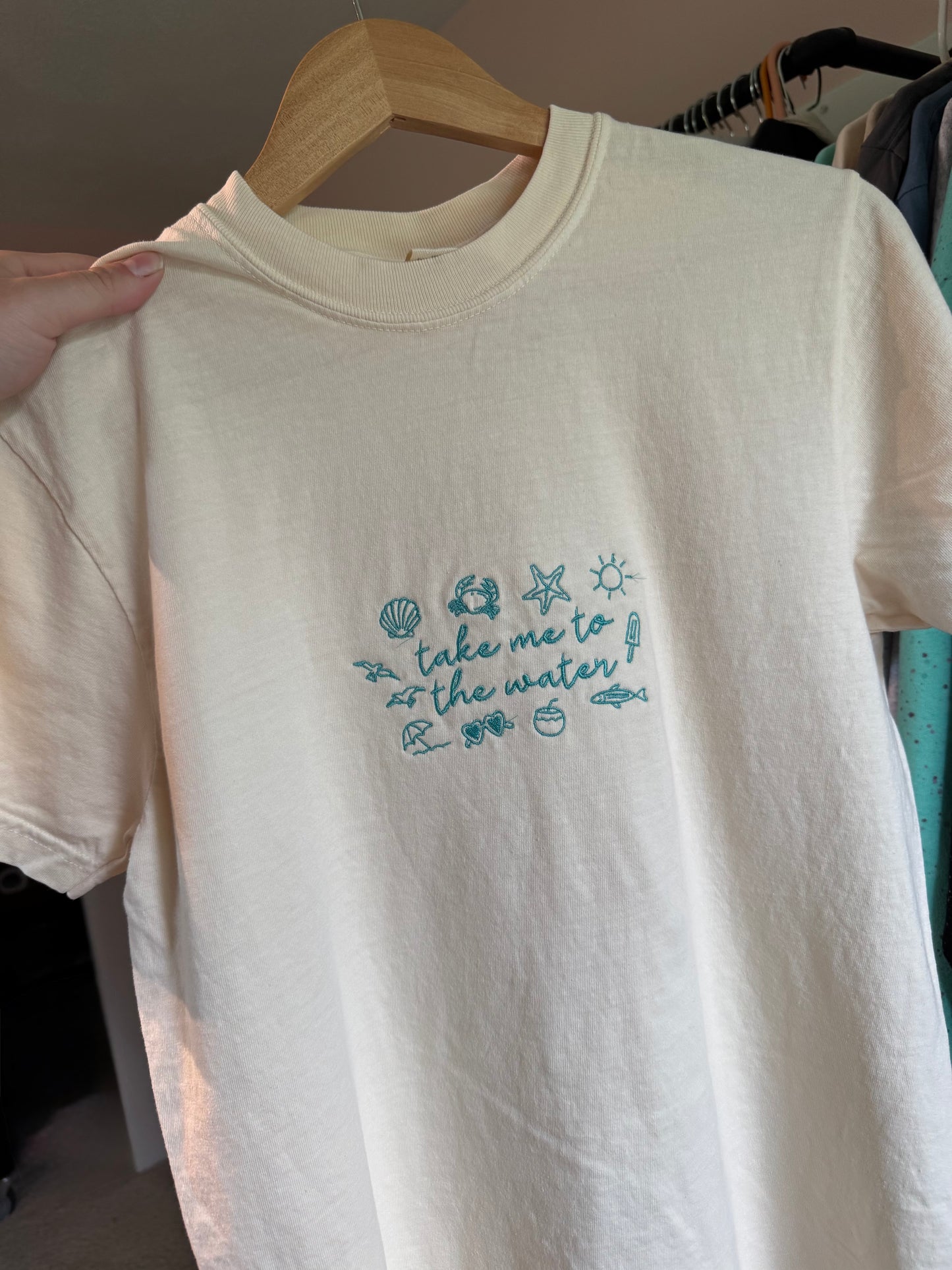Take Me To The Water Embroidered Tee