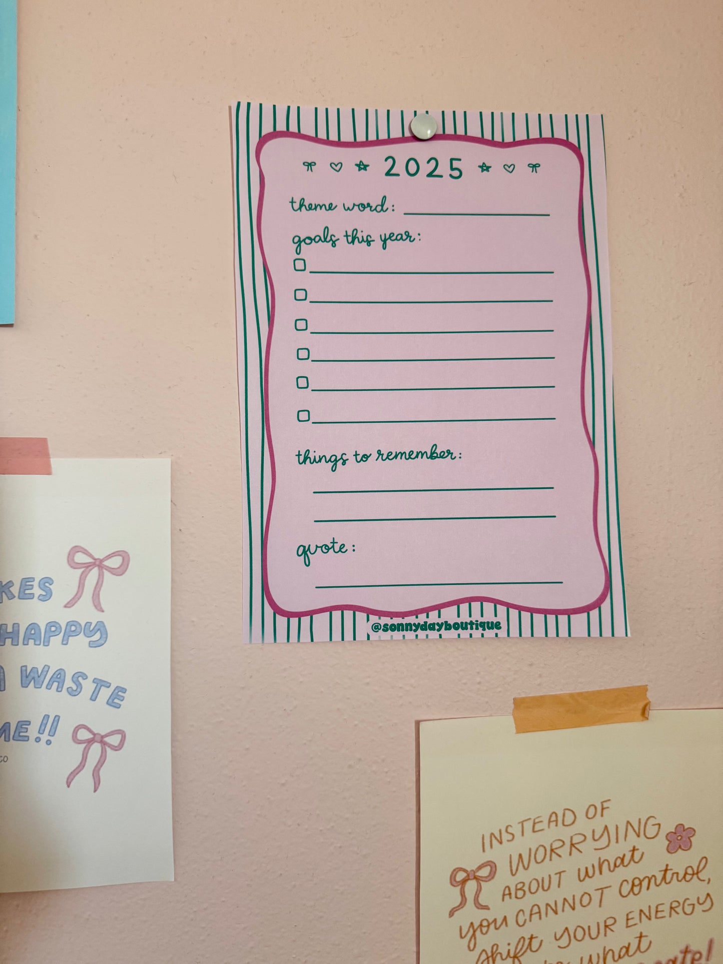 Goals For 2025 Printable File