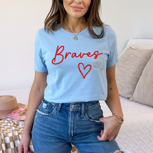 Cursive Braves Tee