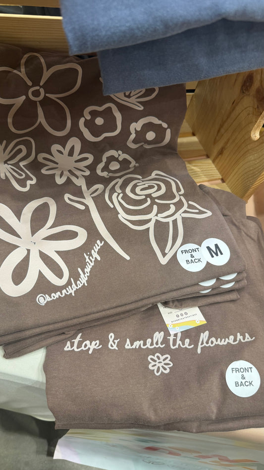 Smell the Flowers Graphic Tee (2 Color Options)