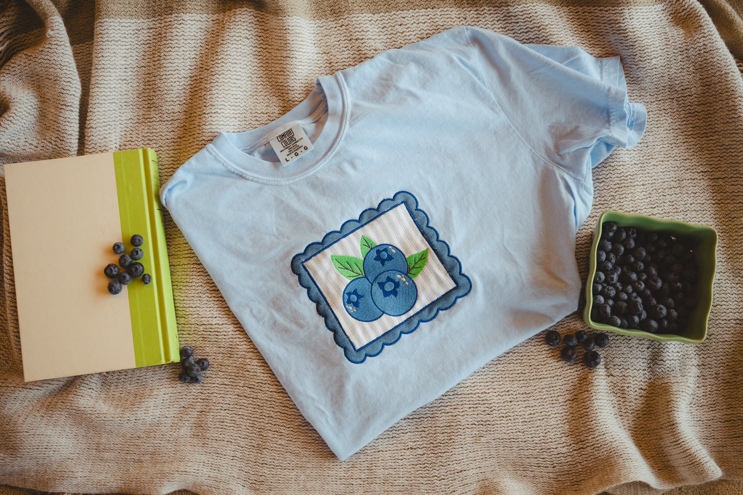 Blueberry Applique Tee