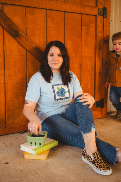Blueberry Applique Tee
