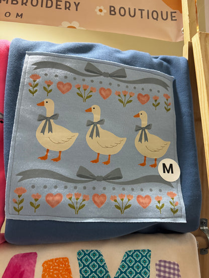 Cottage Goose Patchwork Crew