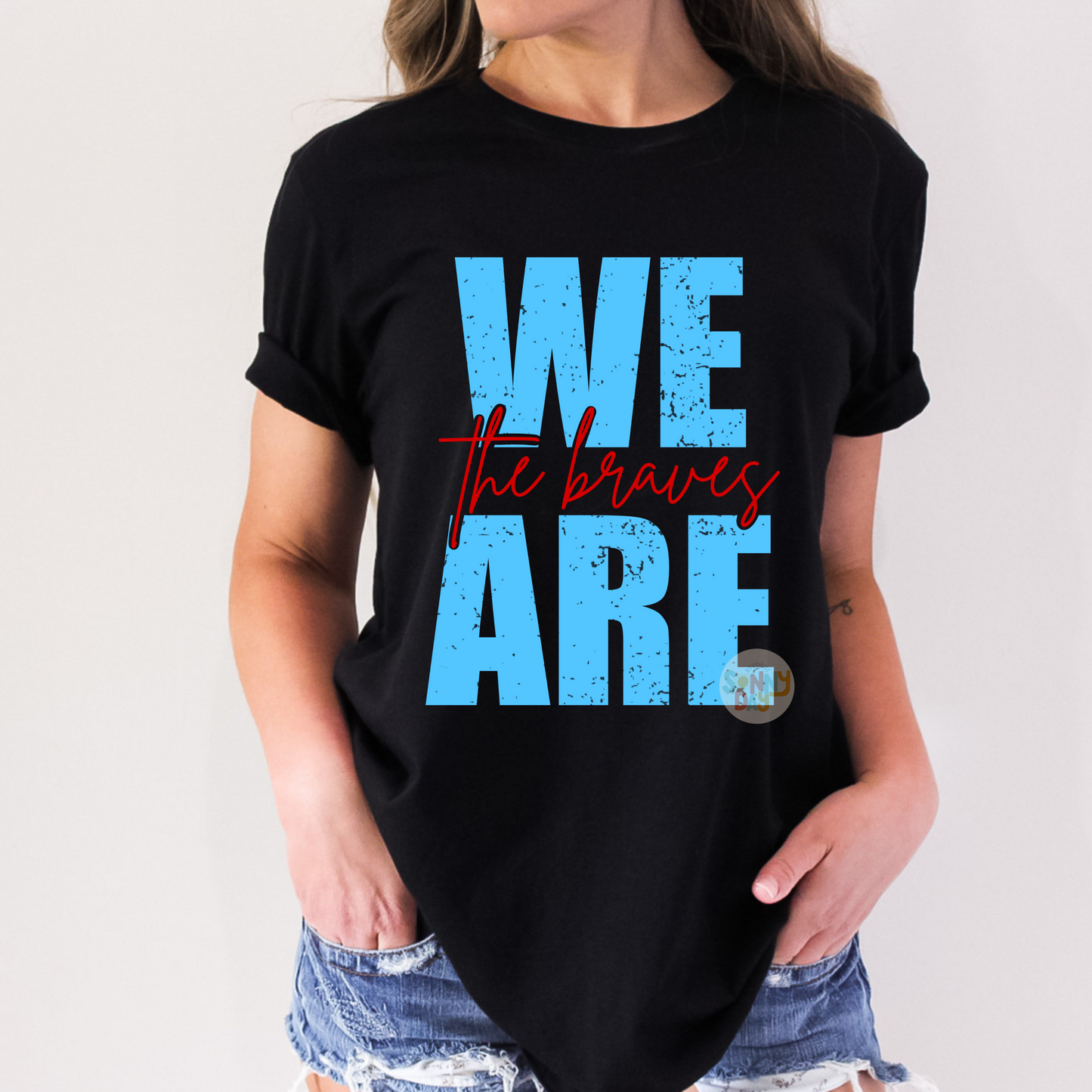 We Are The Braves Shirt (Blue & Red)