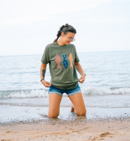 Catch Of The Day Patchwork Tee