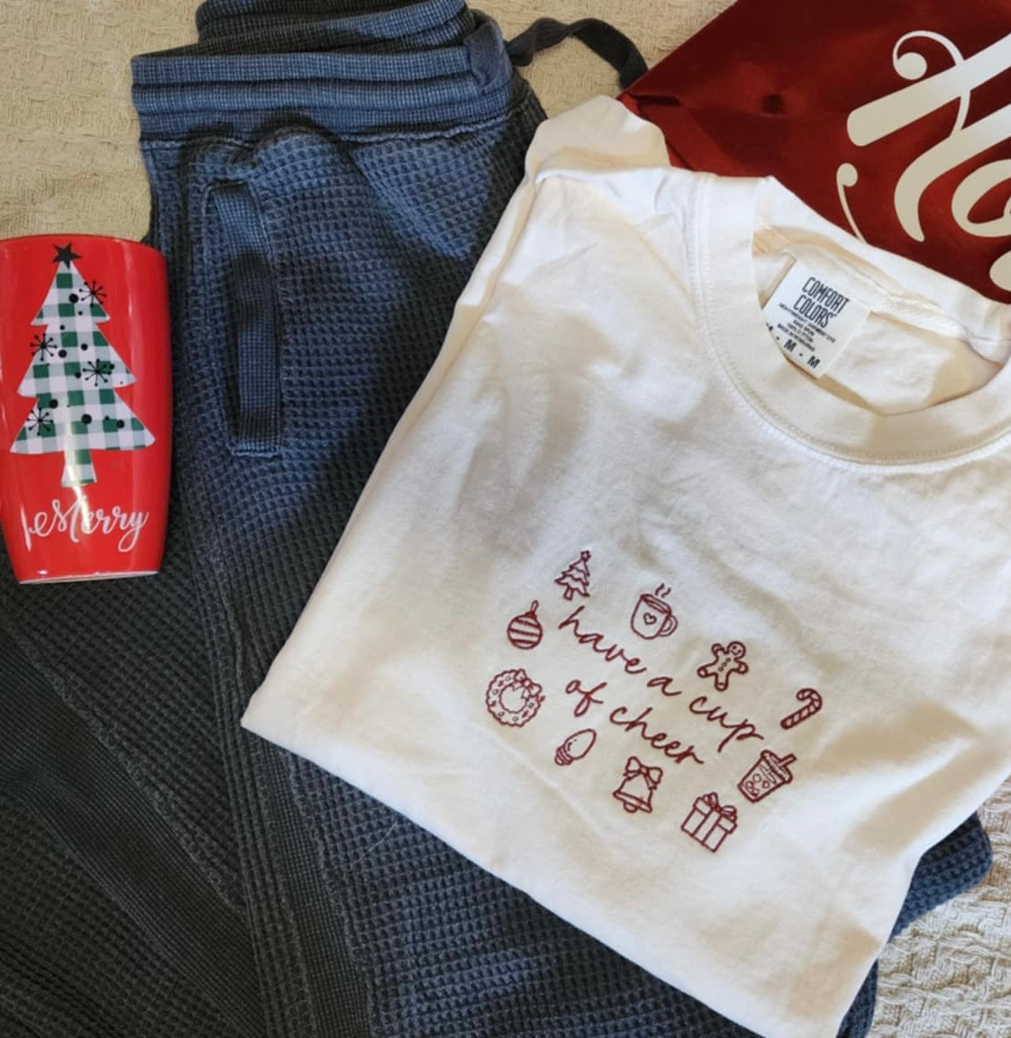 Cup of Cheer Embroidered Long Sleeve