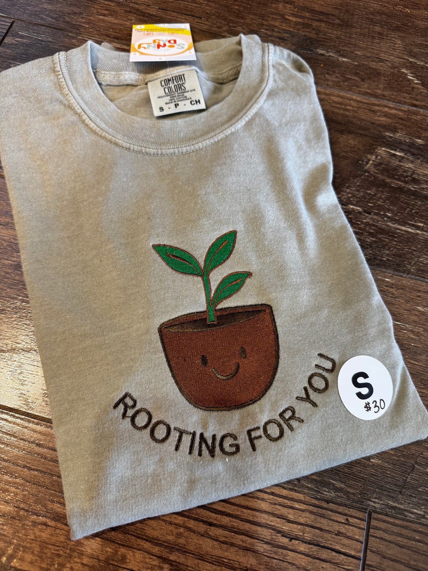 Rooting For You Embroidered Long Sleeve