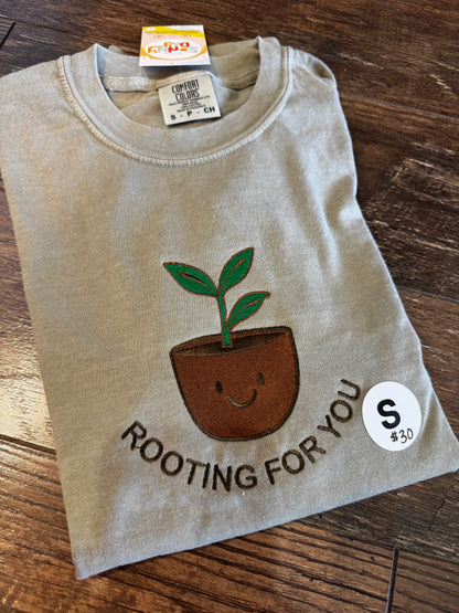 Rooting For You Embroidered Long Sleeve