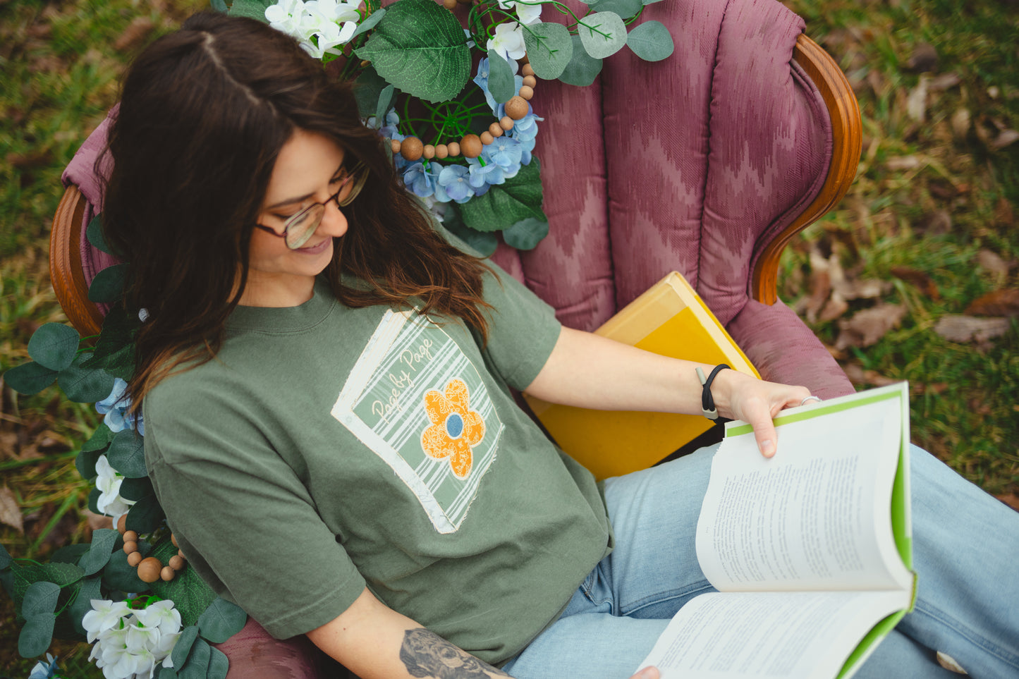 Page By Page Patchwork Tee