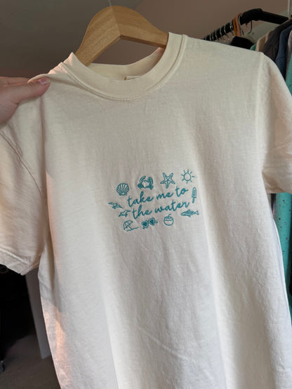 Take Me To The Water Embroidered Tee