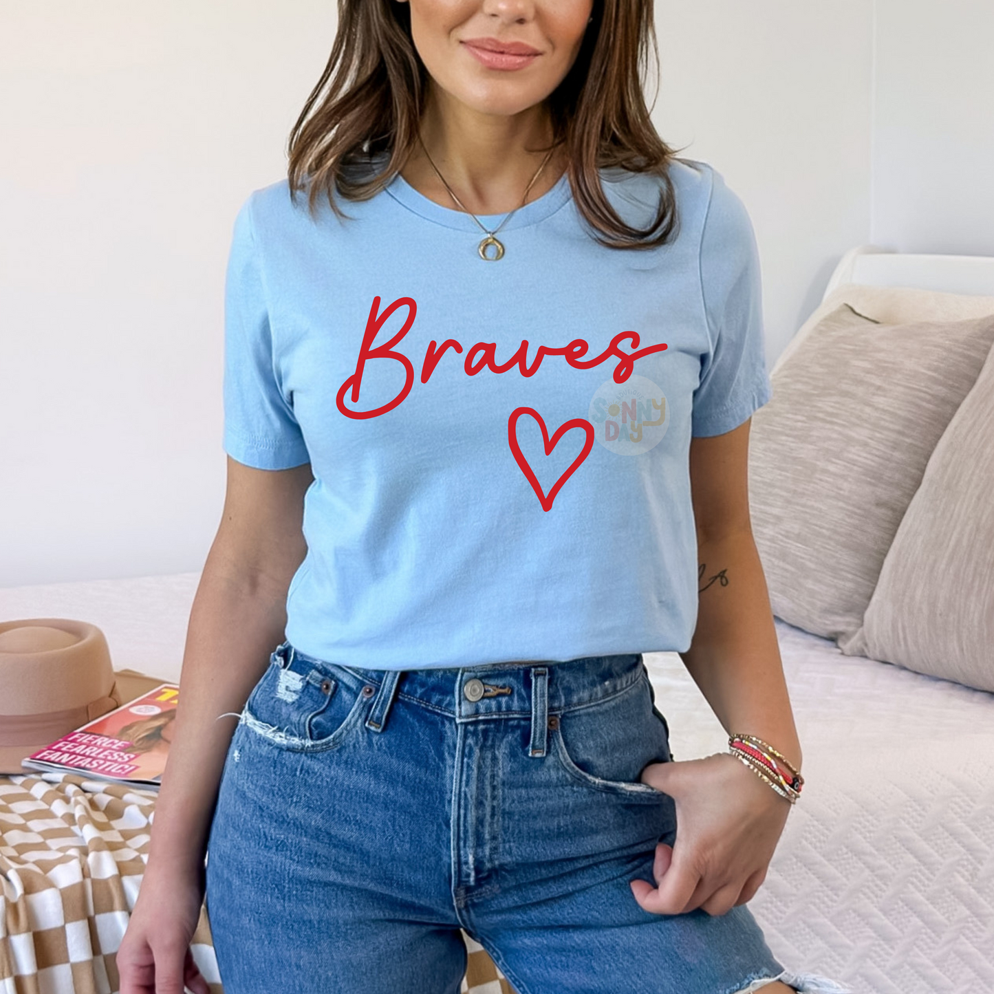 Cursive Braves Tee