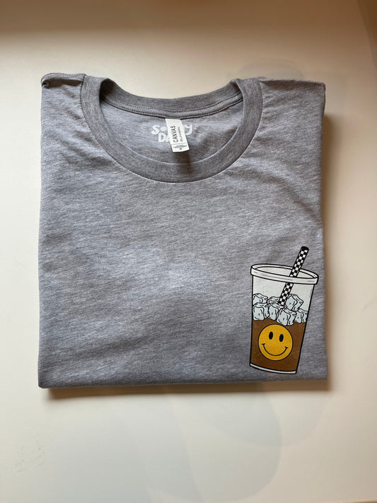 Iced Coffee Makes Me Happy Tee