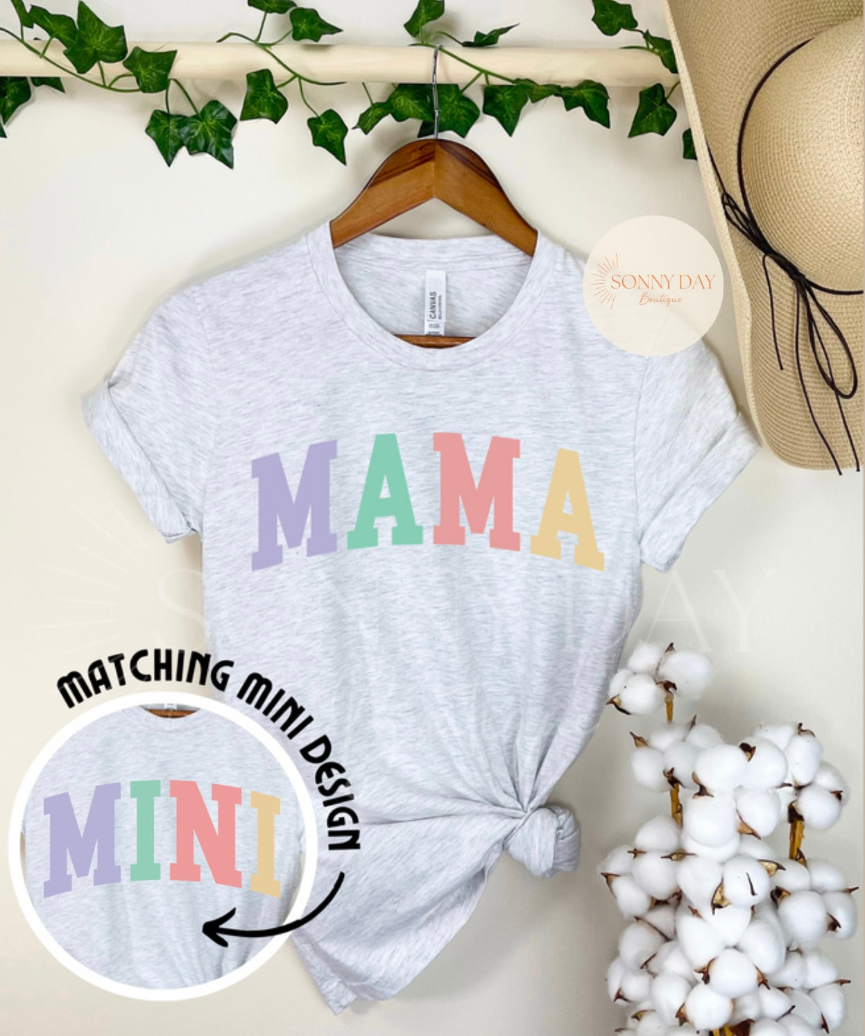 Mama/Mini Pastel Tee Set